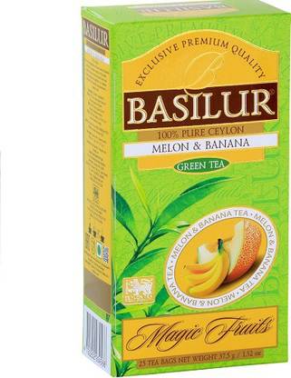 Basilur Tea Basilur-25teabag-Melon&Banana Banana Green Tea Bags Box