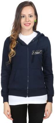 CAMPUS SUTRA Full Sleeve Solid Women Fleece Jacket