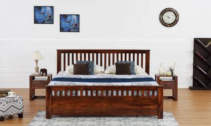 CORAZZIN Flint Bed Solid Wood King Bed