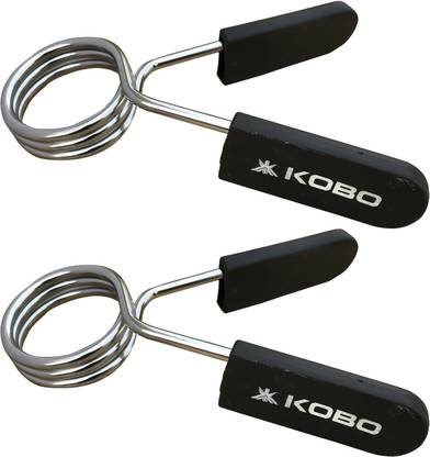 KOBO ProLifting 50 mm Olympic Barbell Rod Collars for Pro Cross fitness Training, Set of 2 (IMPORTED) Hand Grip/Fitness Grip