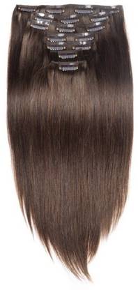 Confidence Clip On Real Human 7 peices Hair Extension