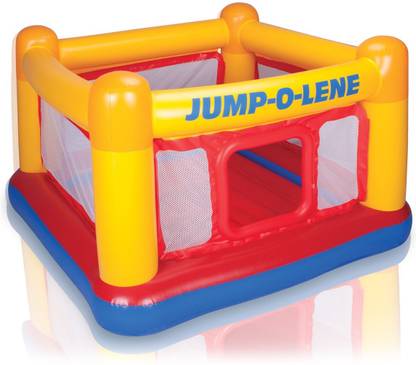 INTEX ® Original Playhouse, Trampoline Playground, Jump-O-Lene Inflatable Bouncer Castle Inflatable Bouncer, Play Gym