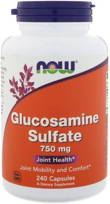 Now Foods Glucosamine Sulfate, 750 mg, 240 Capsules