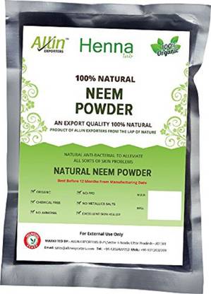 Allin Exporters Neem Powder 100% Organic & Chemical Free Skin Cleanser ( 120 Gram = 2 Packet)