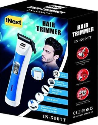 Inext hair 5007T beard Trimmer 30 min  Runtime 4 Length Settings