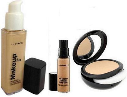 M.A.C Makeup Foundation, Pro Longwear Concealer & Studio Fix Compact 15g