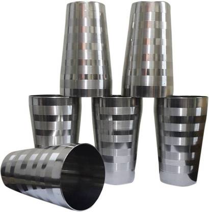 Boskina (Pack of 6) Model Number Set of 6 Long Tool Lassi Glasses Glass Set Water/Juice Glass