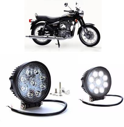 AUTOGARH Round Led 173 for Bullet 350 Back Up Lamp Motorbike LED for Royal Enfield (12 V, 27 W)