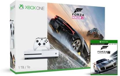 MICROSOFT Xbox One S Console One TB with Forza 7, Forza Horizon 3