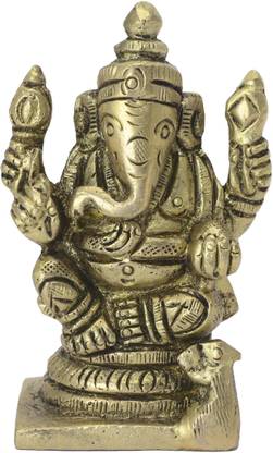B H A R A T H A A T Small right trunk ganesh Decorative Showpiece  -  6.35 cm
