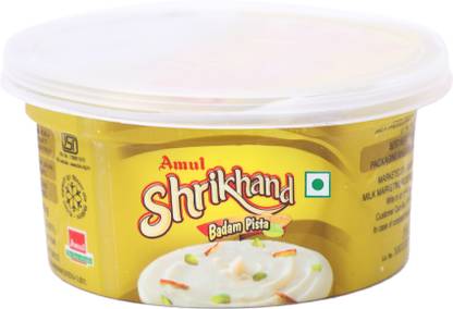 Amul Shrikhand Flavored Curd Badam, Pista