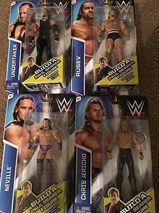 WWE Mattel Paul Bearer Basic Build A Figure Neville Jericho Undertaker Rusev