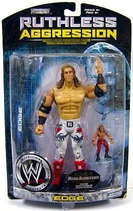 WWE Wrestling Ruthless Aggression Series 29 Edge Action Figure With Micro Aggression Figure