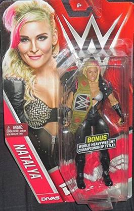 WWE Divas Edition Natalya Figure With Bonus Mini Replica World Heavyweight Championship Belt