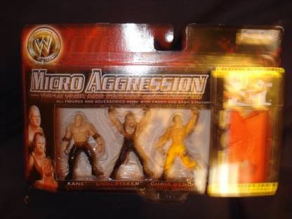 WWE Micro Aggression Kane Undertaker Chris Benoit With Anouncers Table
