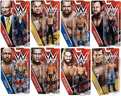 WWE Series 63 Complete Set Of 8 Mattel Toy Wrestling Action Figures