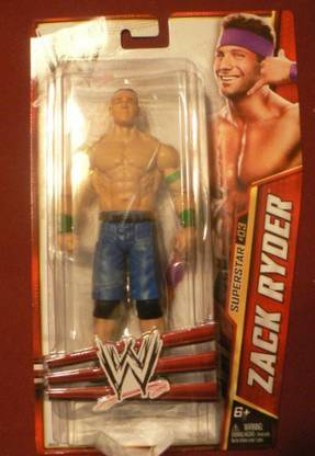 WWE Action Figure John Cena On Zack Ryder Card Unopened Error Variant Series 24