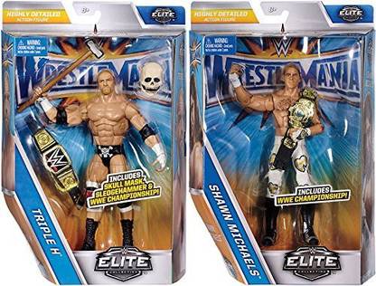 WWE Elite Wrestlemania 33 Set Of 2 Shawn Michaels & Triple H Wrestlemania 33 Elite Mattel Toy Wrestling Action Figures
