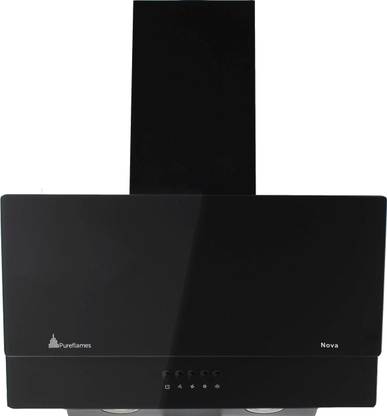 Pure Flames Nova 60 Wall Mounted Black 900 CMH Chimney