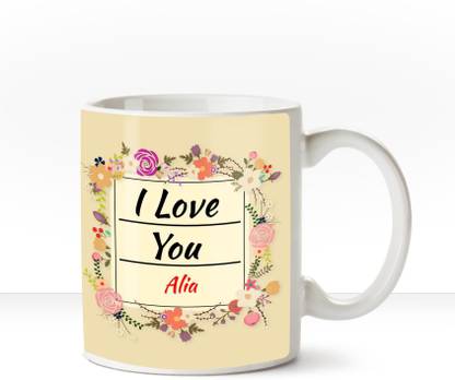 HUPPME I Love you Alia romantic coffee mug Ceramic Coffee Mug