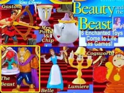 McDonald's Mcdonalds Happy Meal Disney Beauty & The Beast The Beast Toy #1 2002