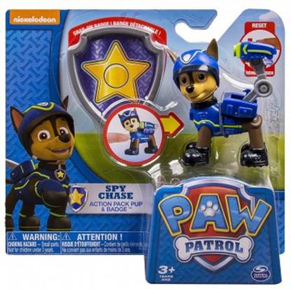 PAW PATROL Action Pack & Badge Spy Chase Figure