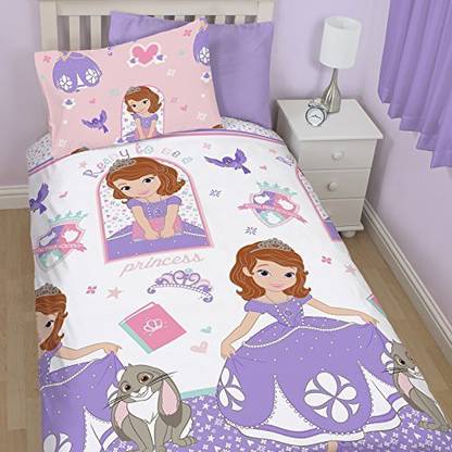 Character World Disney Princess Sofia The First Reversible Duvet Set Royal 74 X 48 Cm 135X200Cm