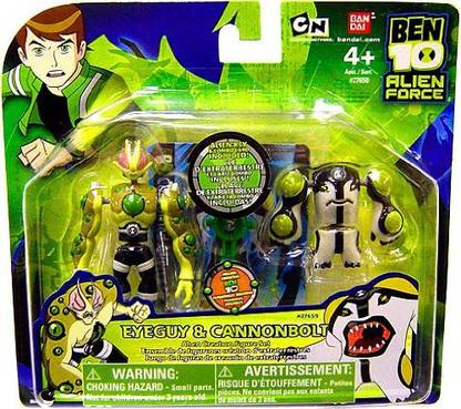 Bandai Ben 10 Alien Creation Chamber Mini Figure 2 Pack Eyeguy And Cannonbolt