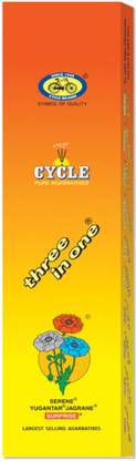 Cycle Three in One Agarbatti with 3 Signature Fragrance for Health, Wealth & Happiness Floral, Lily, Woody
