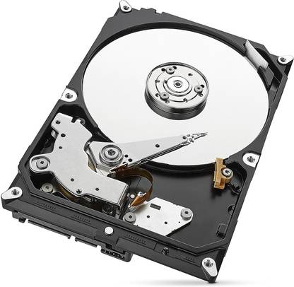 Seagate SKYHAWK 1 TB Surveillance Systems SILVER-BLACK SATA Internal Hard Disk Drive (HDD) (ST1000VX005)