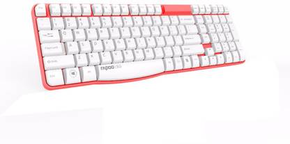RAPOO E1050 Wired USB Standard Desktop Keyboard Compatible with Desktop, Laptop, Mac