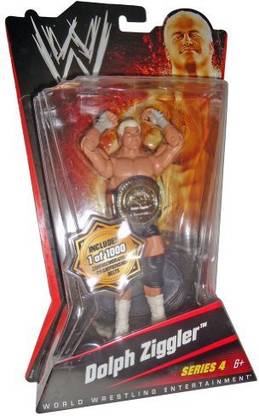 MATTEL Dolph Ziggler * 2010 Wwe Series 4, 1/1000 Commemorative Championship Belts Chase Variant Action Figure