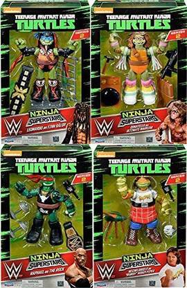 Ninja Turtles Tmnt Wwe Crossover Figure Set Of 4