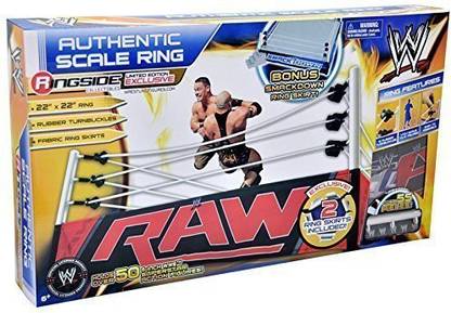 Wicked Cool Toys Wwe Authentic Scale Ring W Raw & Smackdown Ring Skirts Ringside Collectibles Exclusive Toy Wrestling Action Figure Ring Playset By Parallel Import Goods