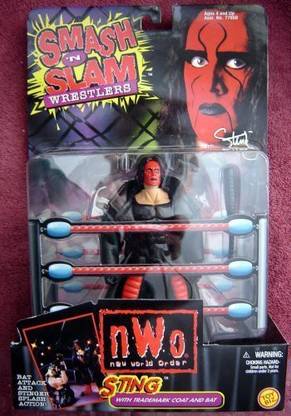 Wrestling Sting Smash N Slam Figure Nwo Wwe Wwf Wcw