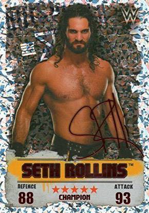 Generic Wwe Slam Attax Nxt Takeover #30 Seth Rollins Red Champion Card By Slam Attax Nxt Takeover