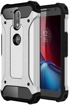 PREMSONS Back Cover for Motorola Moto G4 / G4 Plus Back Cover Iron Man Military Shockproof Case Cover