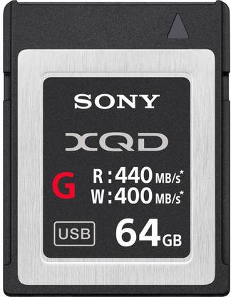 SONY QDG64E/J G SERIES 64 GB XQD Card Class 10 400 MB/s  Memory Card Compatible with Camera