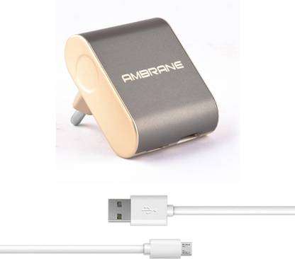 Ambrane 2.4 A Wall Charger for Mobile with Detachable Cable