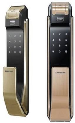 Samsung Digital Door Lock SHS- P718 Gold Fingerprint Push Pull Two Way Latch Mortise Door Locks
