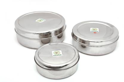 COCONUT Steel Fridge Container  - 1750 ml, 2500 ml, 2000 ml