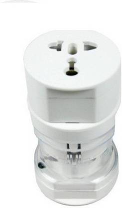 Growth Universal Long Travel Adapter (AU EU UK US) International Good Quality Worldwide Adaptor (White) Worldwide Adaptor