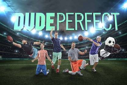 Dude Perfect Team Retina Poster (Size 12 Inch x 18 Inch) (Pack of 1) Paper Print