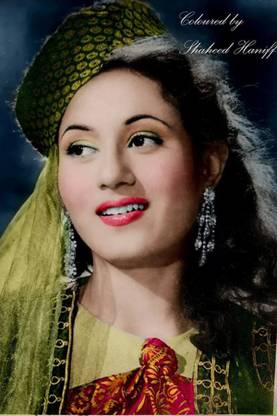 No 1 Beautiful Old Actress In Bollywood Madhubala Poster (Size 12 Inch x 18 Inch) (Pack of 1) Paper Print