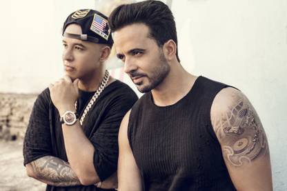 Luis Fonsi & Daddy Yankee Poster (Size 12 Inch x 18 Inch) (Pack of 1) Paper Print