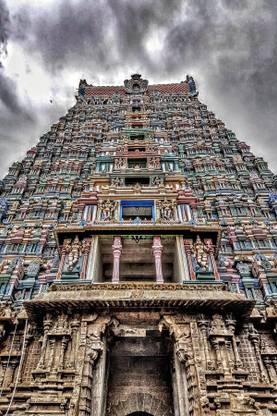 Srivilliputhur Temple Icon Poster (Size 12 Inch x 18 Inch) (Pack of 1) Paper Print