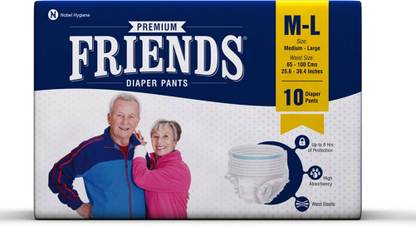 FRIENDS Protective Underwear Diaper Pants M-L Adult Diapers - M