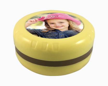 Wisholize Personalized Insulated Tiffin Box- Yellow (Model 102) 2 Containers Lunch Box