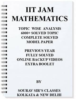 A New Approach To IIT JAM MATHEMATICS 2018 -2019 + With Year Wise Solutions + Solved Model Questions +Online Lecture Links