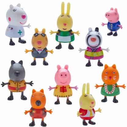 Peppa Pig Fancy Dress Figures | Figurines - Pack of 10